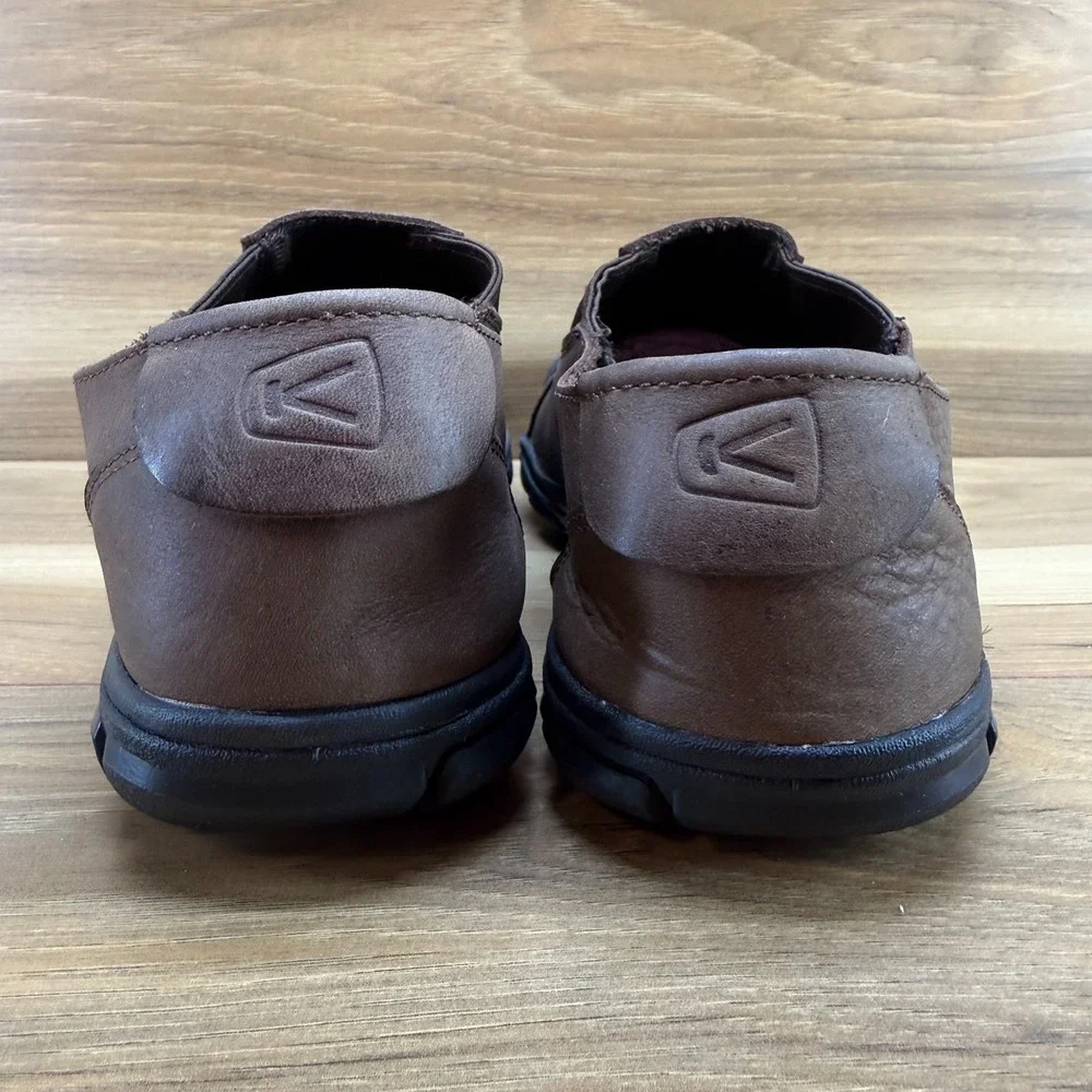 Keen Targhee CNX Barefoot Slip On Mens 10 Brown Leather Casual Trail Outdoor‎